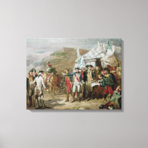 Sketch for the Battle of Yorktown Canvas Print