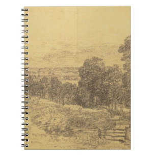 Sketch for the Painting Entrance to Fen Lane Spiral Notebook