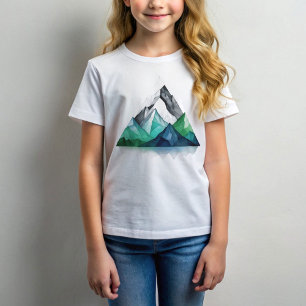 Sketch lines a geometric triangular mountain land T-Shirt