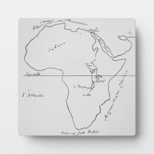 Sketch Map of Africa Plaque
