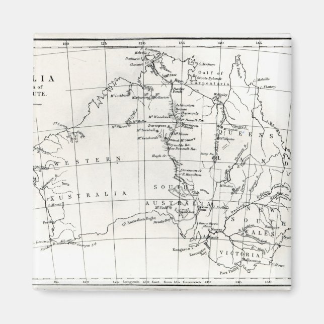 Sketch map of Australia Magnet (Front)