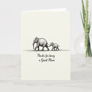 Sketch Mothers Day Card