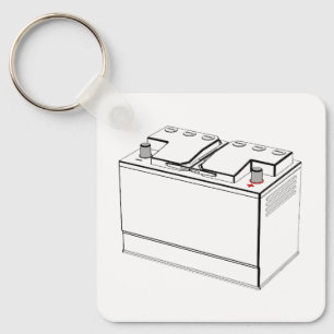 Sketch of automotive battery key ring