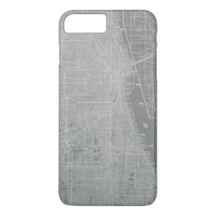Sketch of Chicago City Map Case-Mate iPhone Case