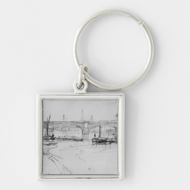 Sketch of London Bridge, 1860 Key Ring (Front)
