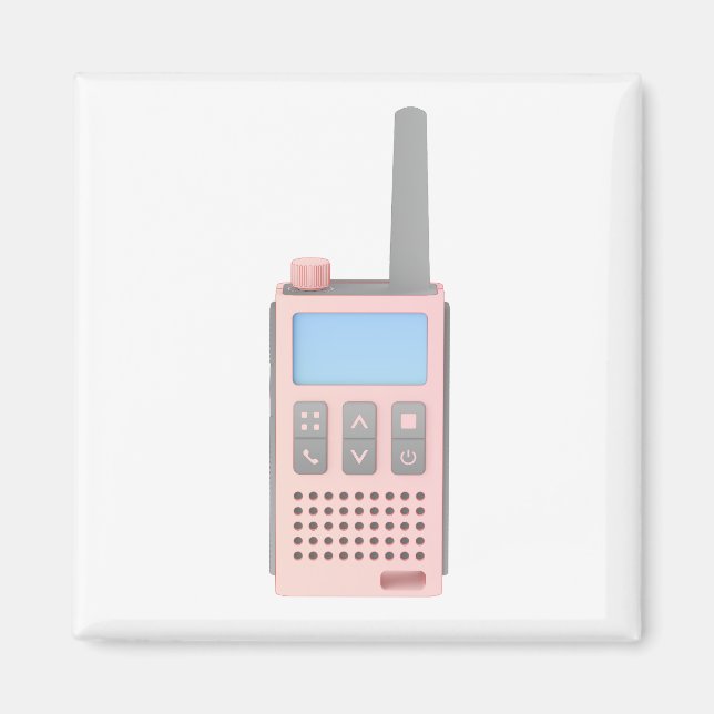 Sketch of modern walkie talkie magnet (Front)