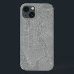 Sketch of New York City Map iPhone 13 Case<br><div class="desc">Sketch of New York City Map. Artist: Vision Studio. Image ID: 64746Z.</div>