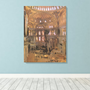 Sketch of Santa Sophia by John Singer Sargent Canvas Print