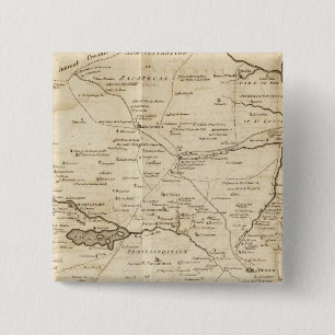 Sketch of the Internal Provinces of New Spain 15 Cm Square Badge