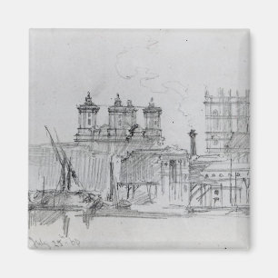 Sketch of Westminster, 1860 Magnet
