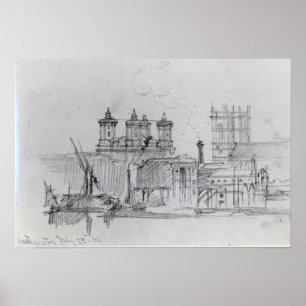 Sketch of Westminster, 1860 Poster