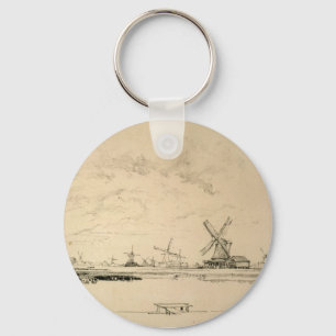 Sketch of Windmills keychain