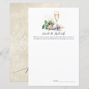 "Sketch the Bride-to-Be" Bridal Shower Game