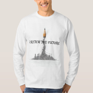 Sketch the Future Pencil to City Skyline Tee