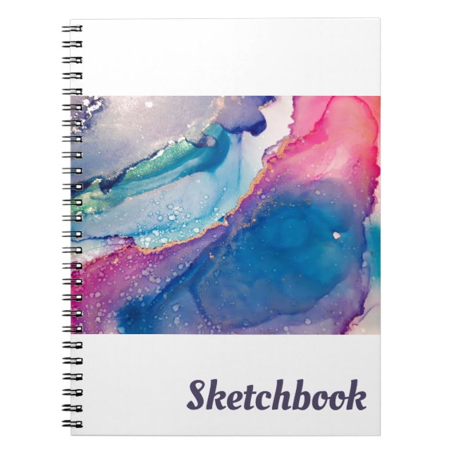 Sketchbook - Alcohol Ink Notizblock Notebook (Front)