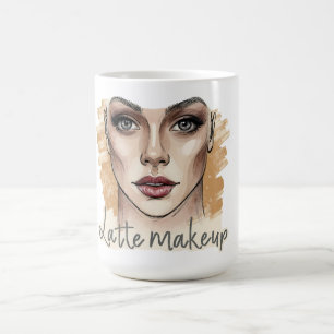 Sketchbook Glam: Latte Makeup Coffee Mug