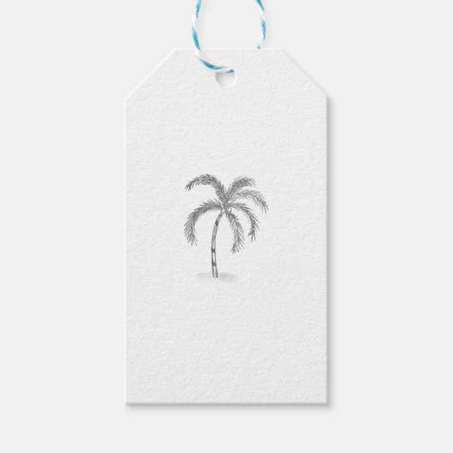 Sketched Black and White Gift Tags (Front)