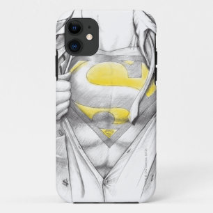 Sketched Chest Superman Logo iPhone 11 Case