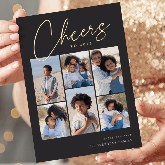 Sketched Cursive 6 Photo Collage New Year (Creator Uploaded)