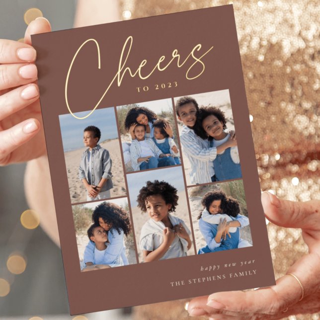 Sketched Cursive 6 Photo Collage New Year (Creator Uploaded)