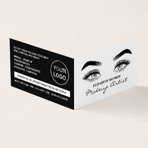 Sketched Eyes, Makeup Artist, Loyalty Card, Business Card