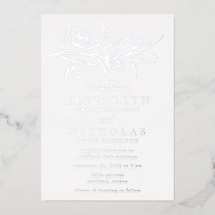 Sketched Floral Wedding Silver