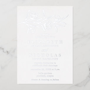 Sketched Floral Wedding Silver