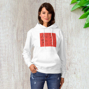 Sketched Flowers Hoodie