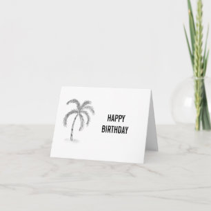 Sketched Greeting Card Black and White