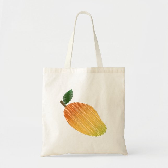 Sketched Mango Illustration Tote Bag (Front)