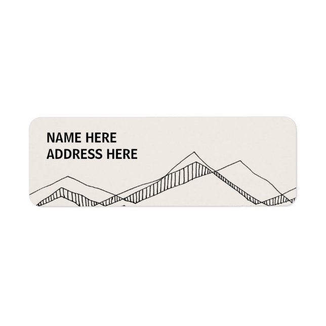 Sketched Nature Address Labels (Front)