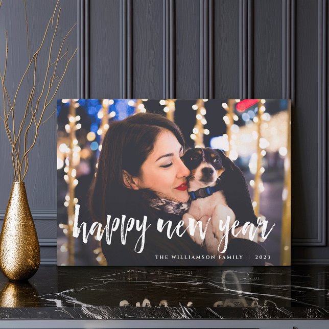 Sketched Overlay | Happy New Year Photo Card (Creator Uploaded)