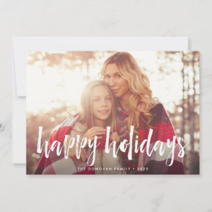Sketched Overlay Holiday Photo Card