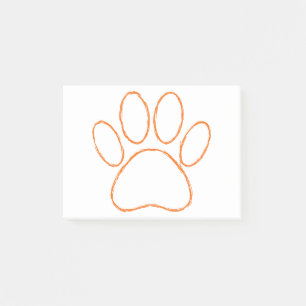 Sketched Puppy Paw Print Post-it Notes