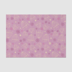 Sketched Queen Anne lace flowers tissue paper