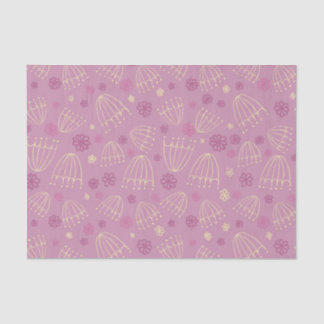 Sketched Queen Anne lace flowers tissue paper