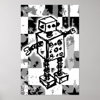 Sketched Robot Poster