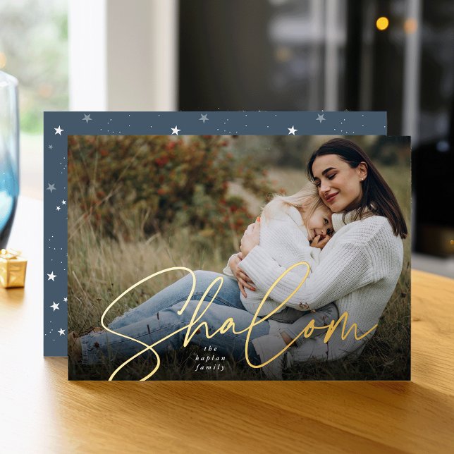 Sketched Shalom Full Photo Hanukkah (Creator Uploaded)