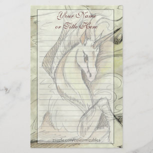 Sketched Unicorn Stationary Stationery