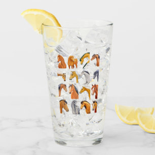 Sketches of Horses Glass