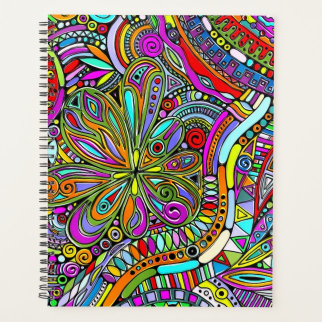 Sketching Fantasy Art - Abstract Flowers 1 Planner (Front)
