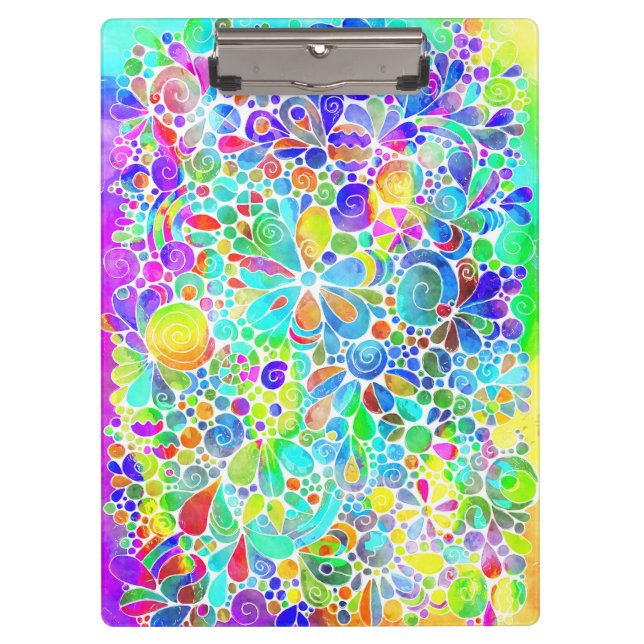Sketching Fantasy Art - Abstract Flowers 2 Clipboard (Front)