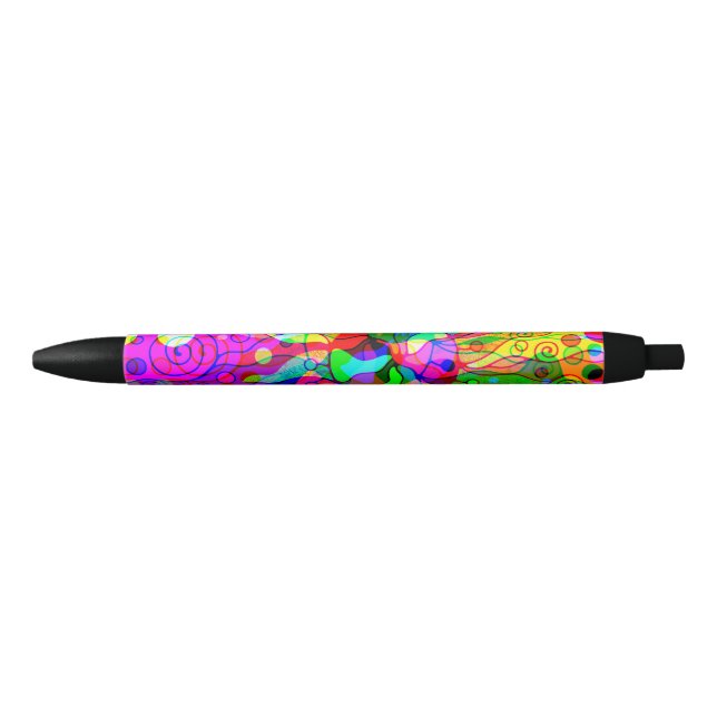 Sketching Fantasy Art - Abstract Neon Shift 1 Black Ink Pen (Front)