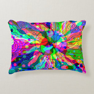 Sketching Fantasy Art - Abstract Neon Shift 1 Decorative Cushion