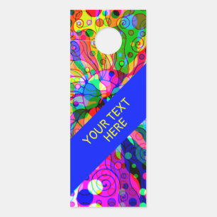 Sketching Fantasy Art - Abstract Neon Shift 1 Door Hanger