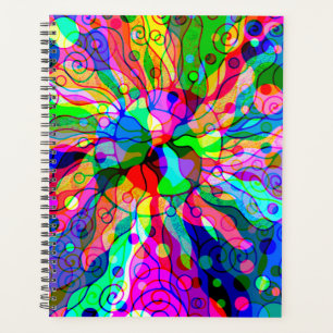 Sketching Fantasy Art - Abstract Neon Shift 1 Planner