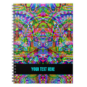 Sketching Fantasy Art - Abstract Neon Shift 3 Notebook