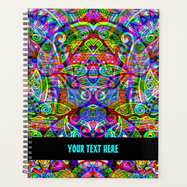 Sketching Fantasy Art - Abstract Neon Shift 3 Planner (Front)