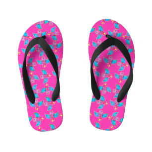 Sketchy Creatures Colourful Pattern Kid's Jandals