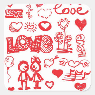 Sketchy Love stickers